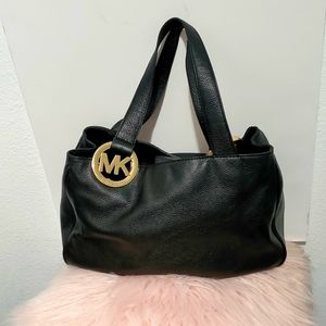 MICHAEL KORS FULTON EAST WEST LEATHER TOTE